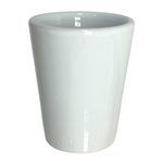 1.5oz White Ceramic Shot Cup