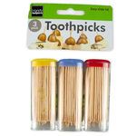 Toothpicks in Easy Slide Travel Containers